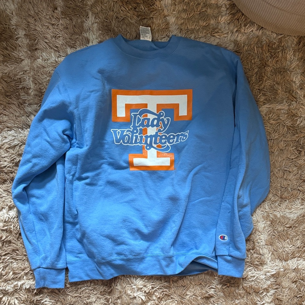 Champion Light Blue Crewneck Lady Vols Volunteers